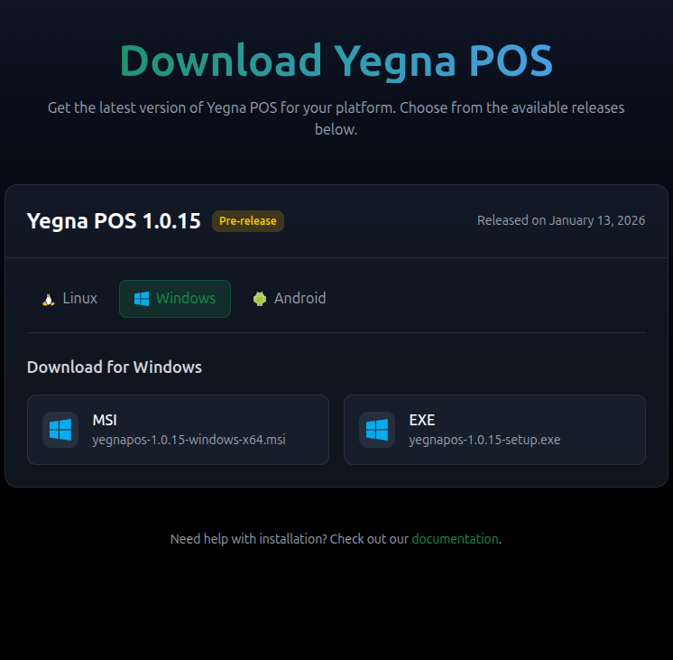 Windows releases list